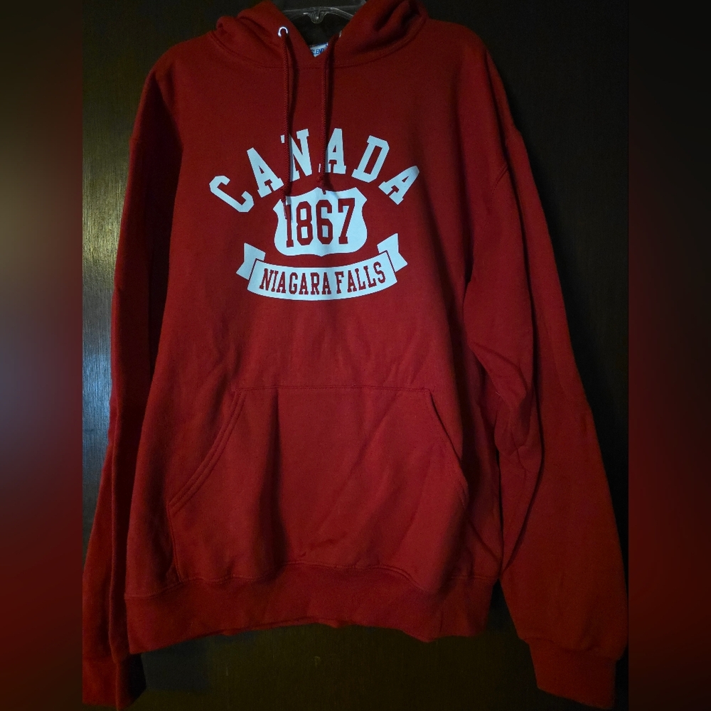 Red Canada 1867 Hoodie